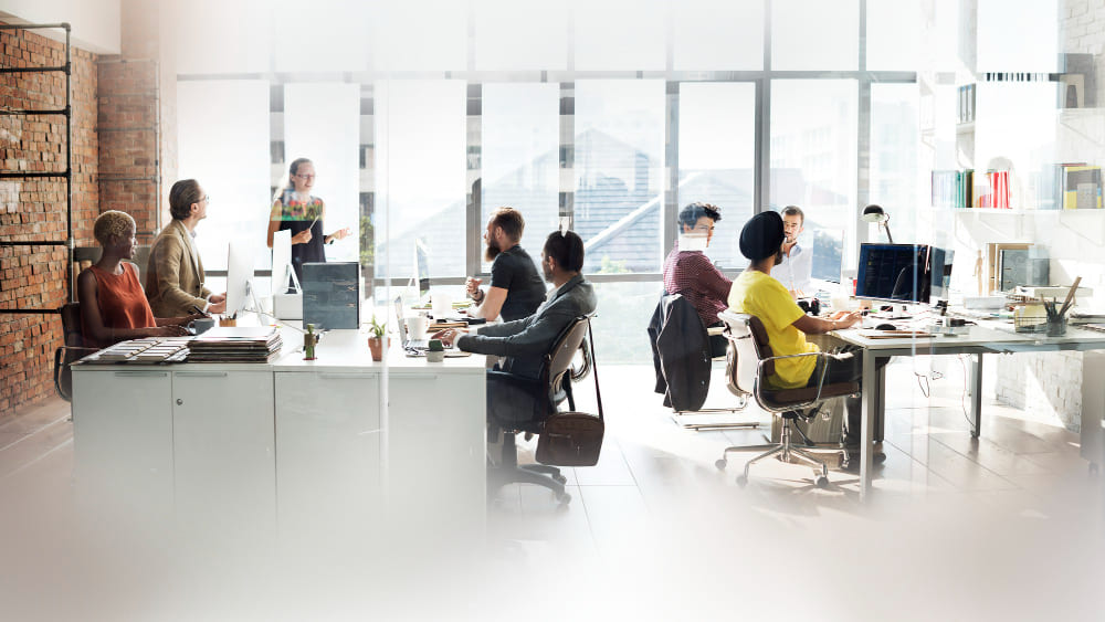 equipo de trabajo reunido